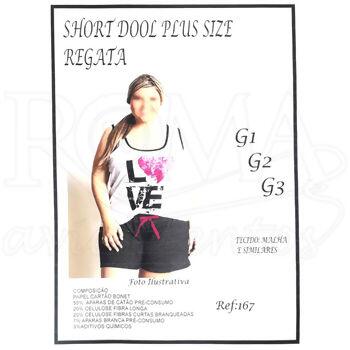 shortinho dool plus size regata